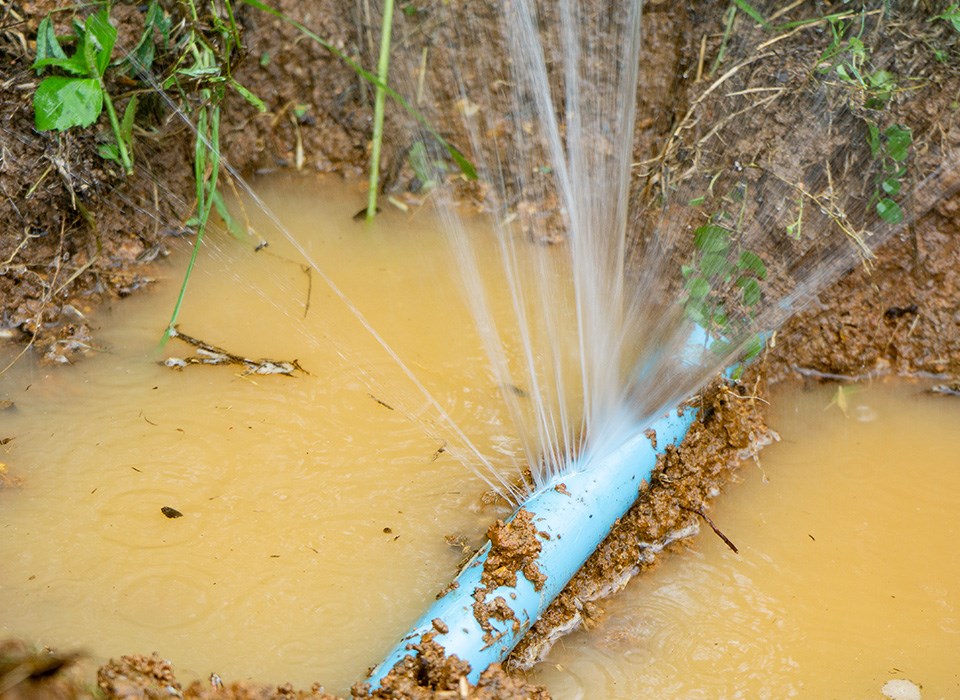 Image of pipe leaking