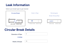 Water Leak Calculator