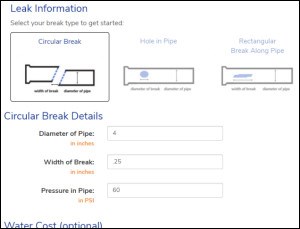 Water Leak Calculator